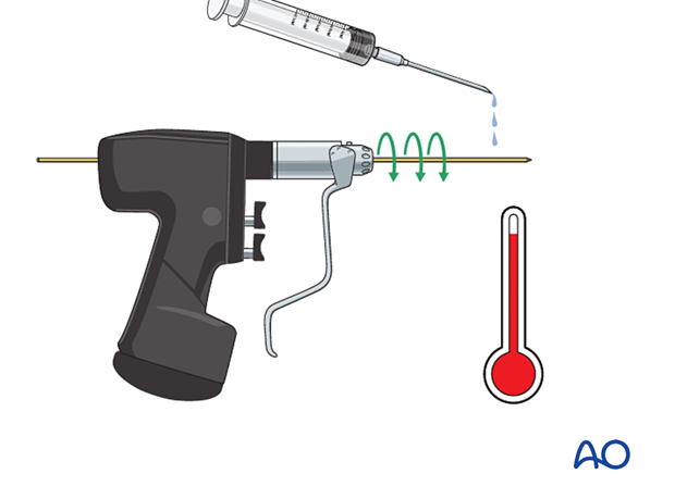 Standard drilling with cooling