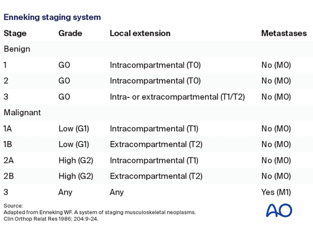 Enneking staging system