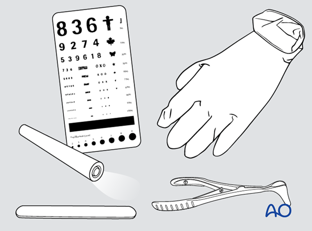 examination of patients with midfacial injuries