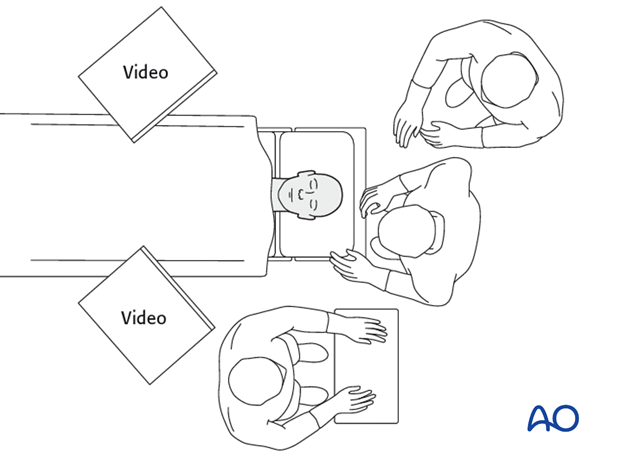 Endoscopic approach to the anterior table