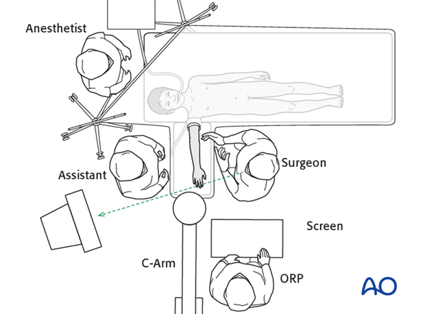 supine positioning