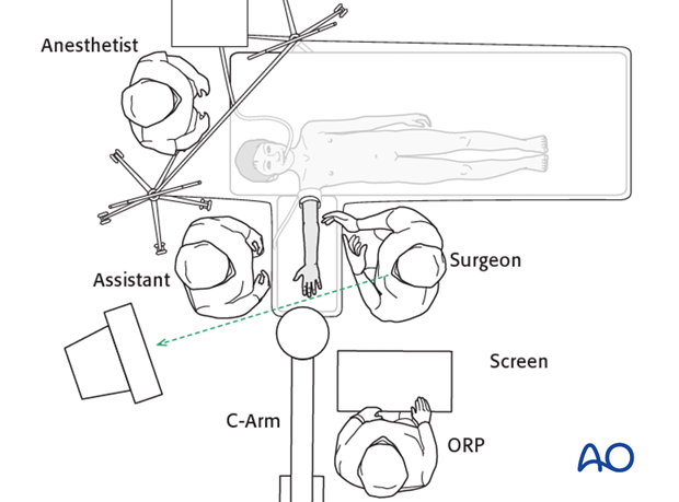 supine positioning